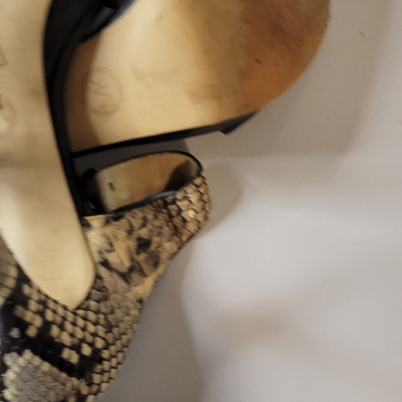 Michael Kors Beverly Snakeskin Mules Sandals - Picture 6 of 9